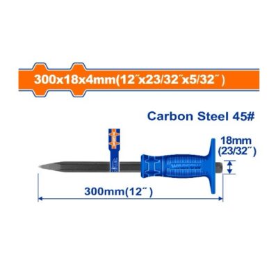 WADFOW WCC1304  ( 4 x18x300)mm شوكة مع مرد Concrete chisel