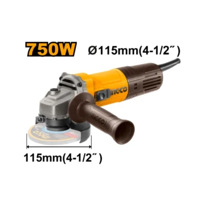 INGCO AG75028 750W 115MM صاروخ صغير Angle grinder