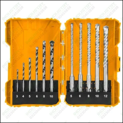 INGCO AKDL31101 11 PCS ( SDS + طقم ريش باطون (عادي Concrete and SDS-plus Drill Bits Set