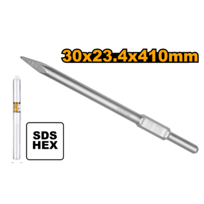 INGCO DBC0314101 3cm*41cm PDB17008 شوكة كومبرسور Hex Chisel Pointed Chisel