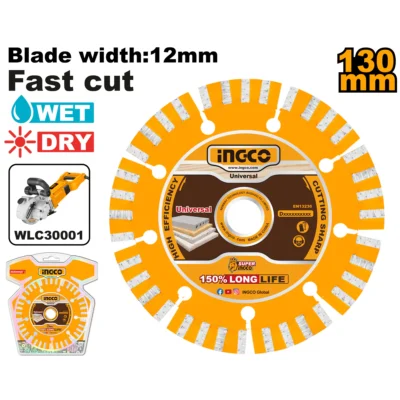 INGCO DMD011301 130MM (BW 12MM) FOR WLC30001 W/D ديسك غرانيت Dry Diamond Disc Wet/Dry