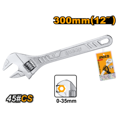 INGCO HADW131122 12" 0-35mm مفتاح انكليزي Adjustable Wrench