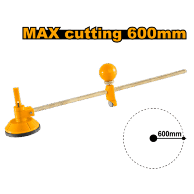 INGCO HGCT16001 6 Pcs 60 cm مقص زجاج دائري مع فونتوز Compasses Glass Cutter Blade with Rubber Suction Cups