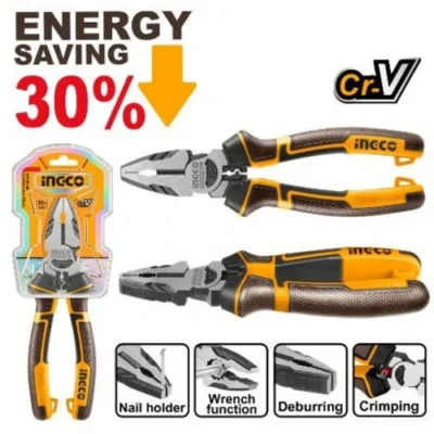 INGCO HHCP28 ENERGY SAVING 30% بانسة بولاد صناعية High Leverage Combination Pliers