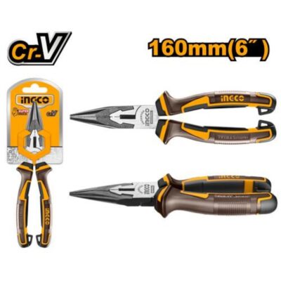 INGCO HLNP28168 6" بانسة بولاد بوز طويل صناعية Long Nose Pliers