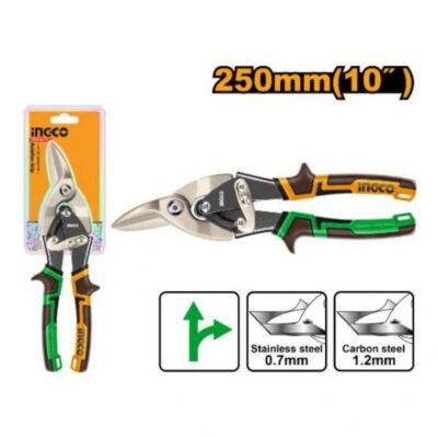 INGCO HTSN0110R 10"(250mm) مقص تول يمين Aviation Snip Right