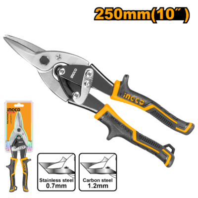 INGCO HTSN0110S 10"(250mm) مقص تول جالس Aviation Snips Straight