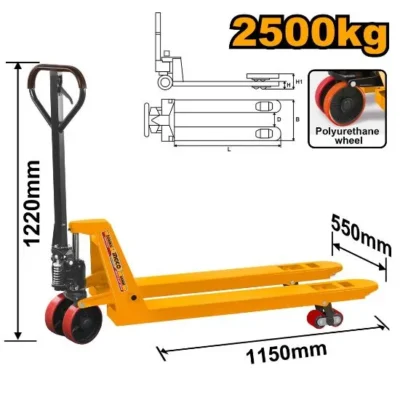 INGCO HHPT01251 2.5 TON  حمالة طبالي يدوية Hand Pallet Truck