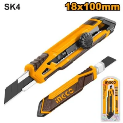 INGCO HKNS16618 18MMX100MM سكين شفرة برم Snap-Off Blade Knife Round