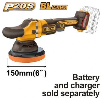 INGCO APLI2015 20V 150MM صاروخ بوليش بطارية سرعات Brushless Cordless Polisher