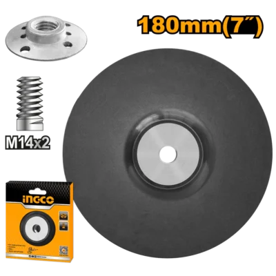 INGCO APP0111801 180MM M14 تارة صاروخ تلزيق Polishing Pad with Flange for Angle Polisher