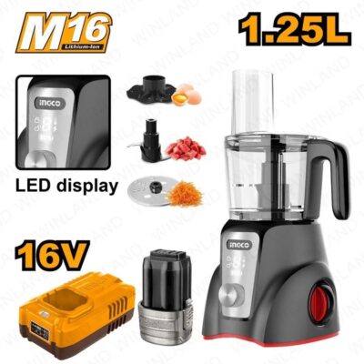 INGCO CFP027K CORDLESS FOOD PROCESSOR