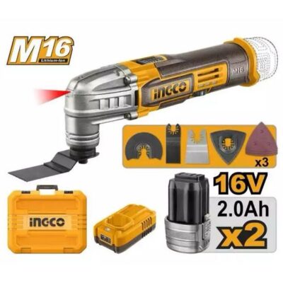 INGCO CMLI16222 16V 2BATT 2AH+CHAR+BOX MULTI FUNCTION آلة متعدد الاتعمالات Multi-Tool