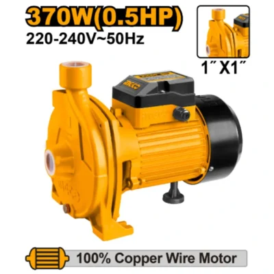 INGCO CPM3708 0.5HP 370W 1" مضخة مياه توربين ملف تحاس Centrifugal Water Pump