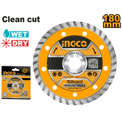 INGCO DMD031801 180MM (BW 12MM) W/D ديسك غرانيت TURBO DIAMOND DISC Wet/Dry