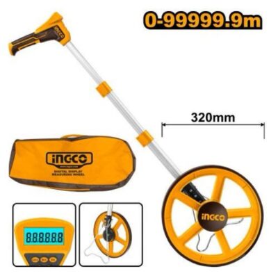 INGCO HDMW23 0-99999 M دولاب كيل ديجيتال Digital Display Measuring Wheel
