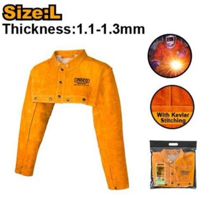 INGCO HGV0302 LARGE كم لحام من جلد البقر Cowhide Welding Cape Sleeve