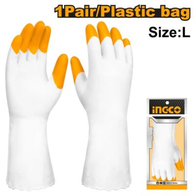 INGCO HGVP03 80G كفوف جلي طويل PVC Safety Gloves