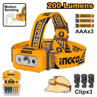 INGCO HHL013AAA8 HEAD LAMP AAA كشاف