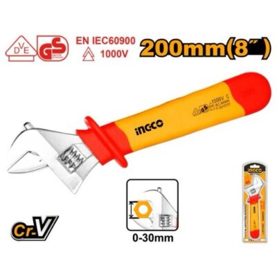 INGCO HIADW081 1000V 8" مفتاح إنكليزي معزول Insulated adjustable wrench