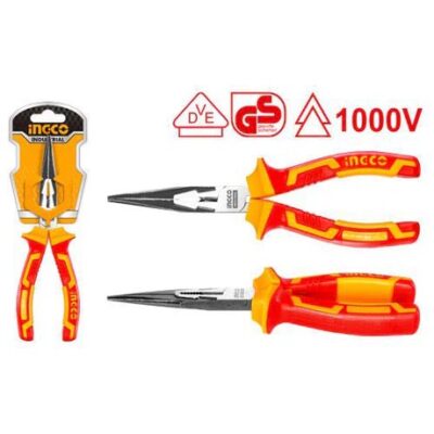 INGCO HILNP28208 1000 V 8" بانسة معزولة بوز طويل Insulated Long Nose Pliers