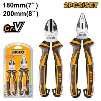 INGCO HKPS28216 2PCS طقم بانسة وقطاعة pliers set