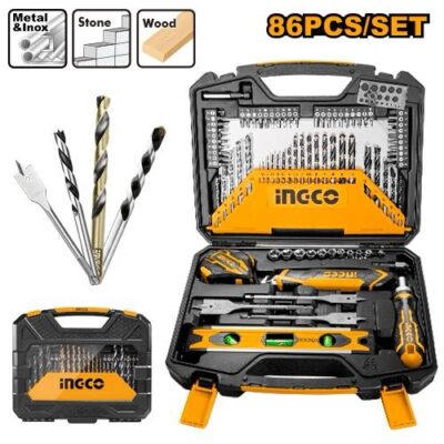 INGCO HKTAC010861 86PCS طقم ريش وعدة DRILL BIT & HAND TOOL SET