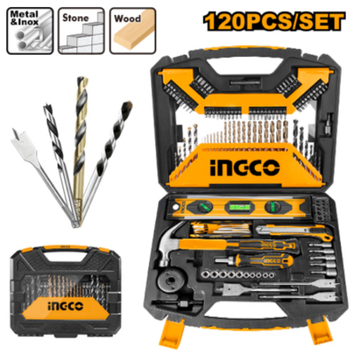 INGCO HKTAC011201 120 PCS طقم ريش وعدة  DRILL BITS AND HAND TOOLS SET