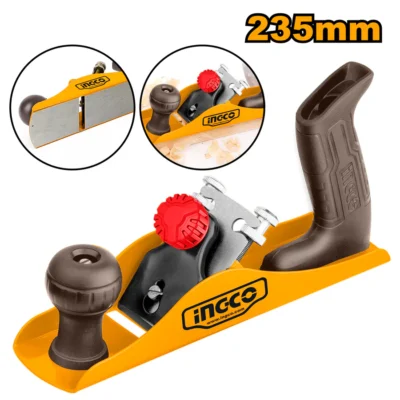 INGCO HPL01300 L. 235 MM - P.W 44 MM فارة يدوية Iron Wood Planer Katam