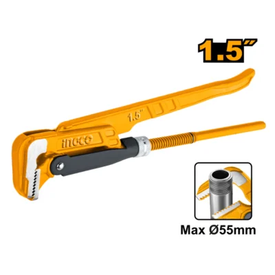 INGCO HPW04151 1.5"  رنش تمساح سويدي Heavy Duty Swedish Pipe Wrench