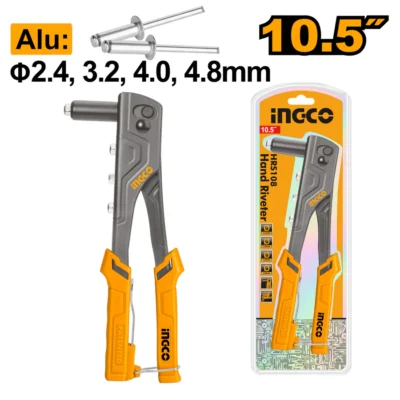 INGCO HRS108 10.5" (2.5,3,3.5,4,4.5,5)MM SS Hand Riveter