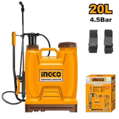INGCO HSPP42002 20L 4.5 BAR مرشة ضهر مبيدات Manual Knapsack Garden Disinfectant Sprayer Backpack Sprayer