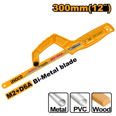 INGCO MHHF1504 300MM(12") منشار حديد صغير Mini Hacksaw Frame