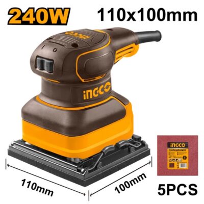 INGCO PS2416 240 W (110 MM X100 MM) حفافة مربعة Palm Sanding Machine