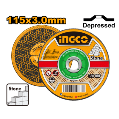 INGCO SCD301151 115X3.0MM ديسك قص حجر Abrasive Stone Cutting Disc