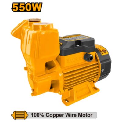 INGCO VPS5508 0.75HP 550W 1" مضخة ضغط مياه تلقائي Self-Priming Peripheral Water Pump