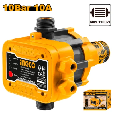 INGCO WAPS001 1.5-10BAR 1" اوتوماتيك لتعديل ضغط المياه Automatic Pump Control Switch for Water Pump