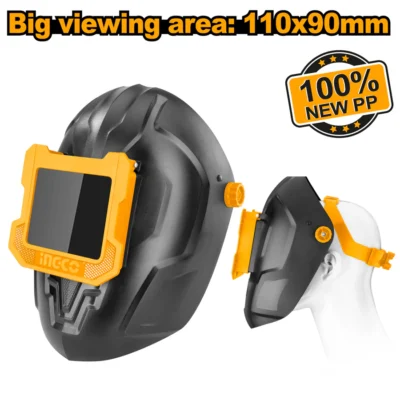INGCO WM128 110X90X3MM 100% PP وجه لحام متحرك Welding Mask
