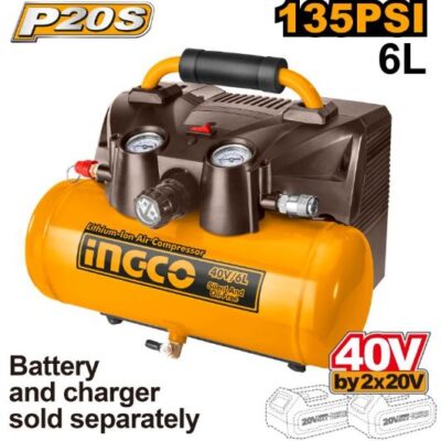 INGCO CACLI2003  40 V 6 L كومبرسير هواء بطارية Lithium-ion air compressor