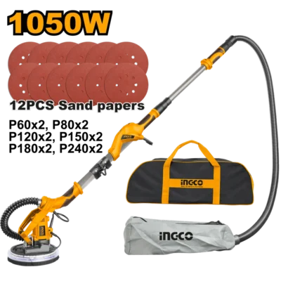 INGCO DWS10501  1050 W 9" حفافة حيطان كهرباء Drywall sander