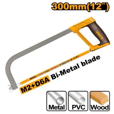 INGCO HHFS3068  300MM(12") -1- منشار حديد HACKSAW FRAME WITH BLADE