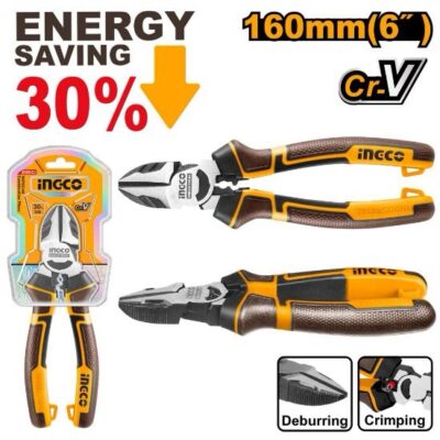 INGCO HHLDCP28160  6"  قطاعة بولاد صناعية  HIGH LEVERAGE DIAGONAL CUTTING PLIERS
