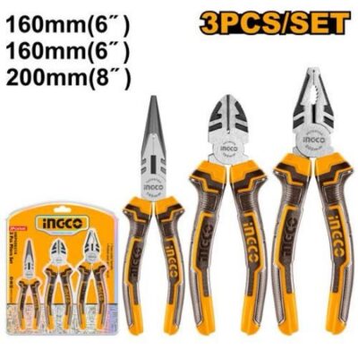 INGCO HKPS08318  3 PCS طقم بانسات PLIERS SET