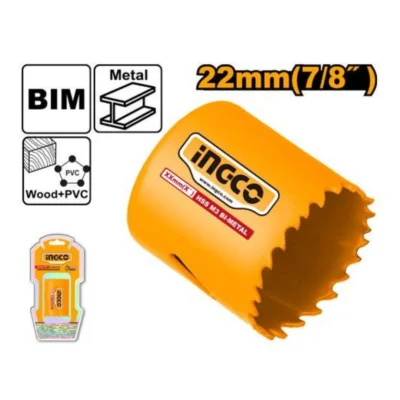 INGCO HSB10221  22MM(7/8") قوارة حديد Bi-Metal Hole Saw