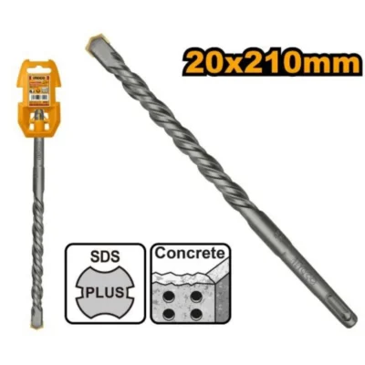 INGCO DBH1212001  20 * 210 MM ريشة باطون SDS Plus Masonry Drill Bit