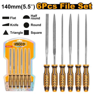 INGCO HKTF63  6PCS 5.5" طقم مبارد حديد File Set