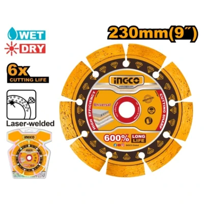 INGCO DMD072301  230MM (9") ديسك الماس مفتح تلحيم بالليزر Professional Diamond Cutting Disc