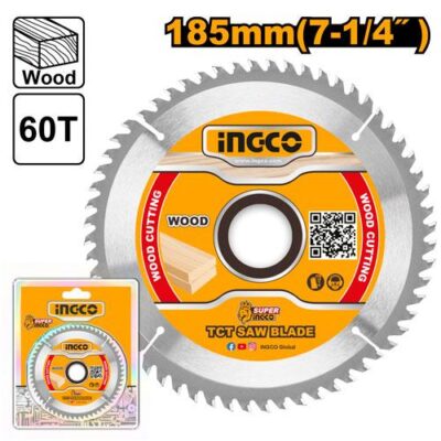 INGCO TSB118513  185MM 60T FOR CS18528 ديسك قص خشب Circular Saw Blade TCT Wood