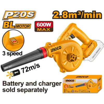 INGCO CABLI2068  20V 600W BL بلور بطارية ثلاث سرعات   CORDLESS BLOWER