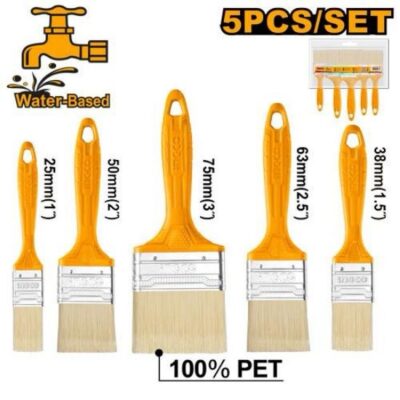 INGCO CHPTB7850502  5PCS طقم فراشي دهان مائي مسكة عضم PAINT BRUSH SET
